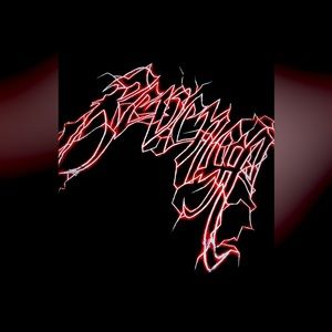 Revenge Lightning Hoodie Black / Red Size XXL . Authentic . Comeswit RevengeBag